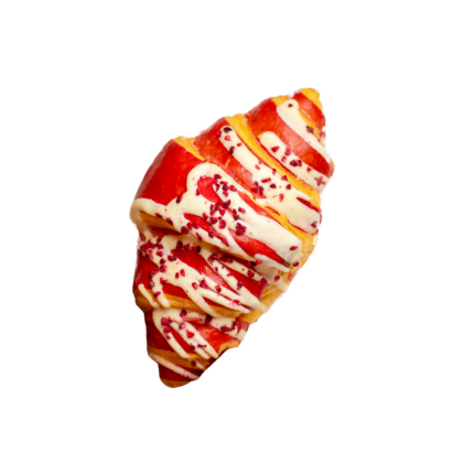 Málnás-vaníliás croissant